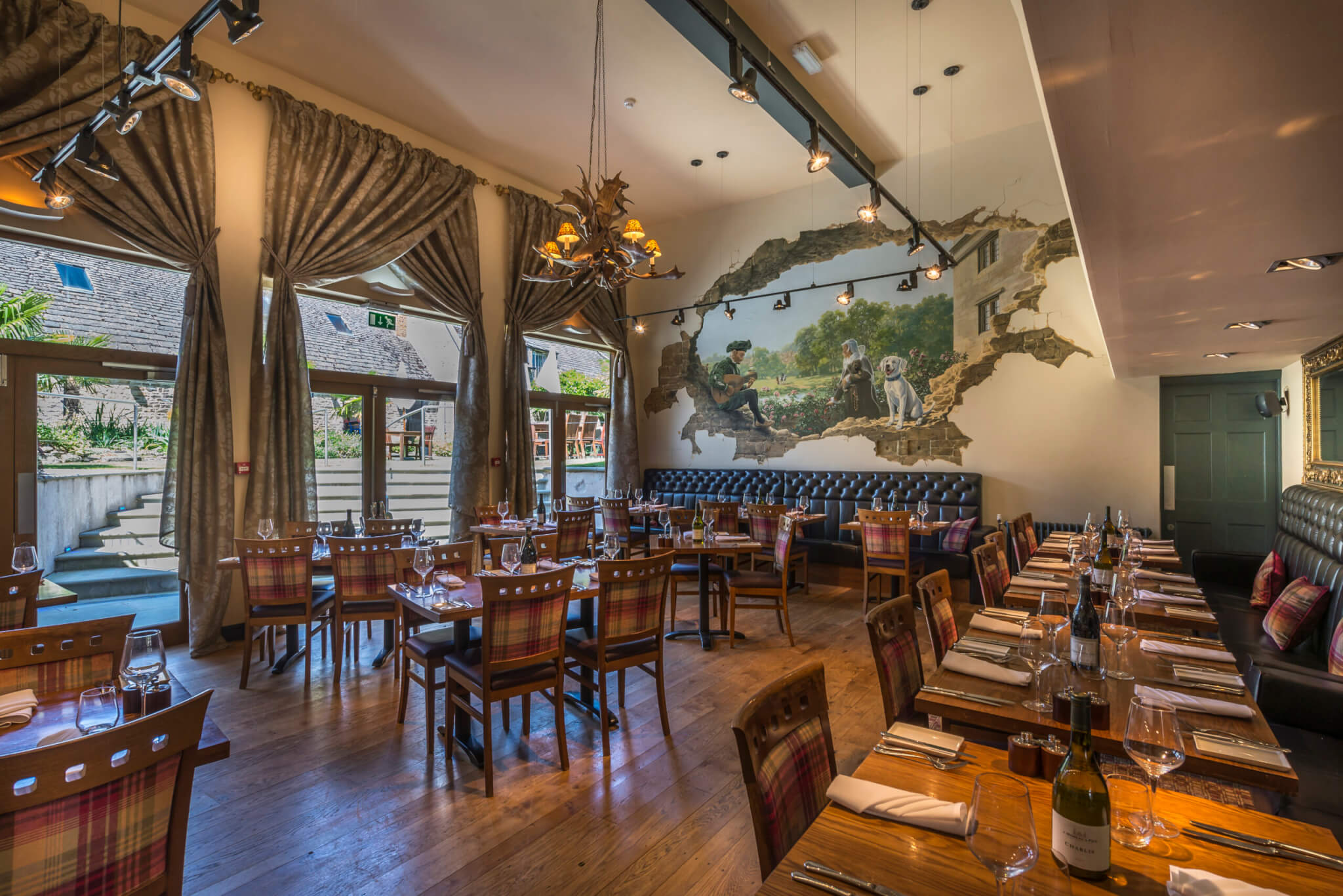 The Talbot Hotel Oundle Dining in the Restaurant scaled